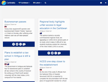 Tablet Screenshot of caribdaily.com